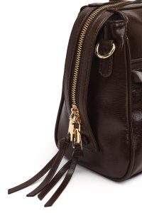 کیف زنانه قهوه‌ای بلند دری مد