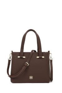 کیف زنانه قهوه‌ای بلند دری مد