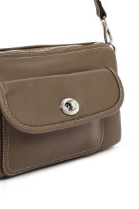 کیف زنانه قهوه‌ای بلند دری مد