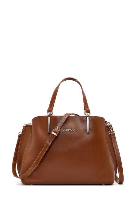 کیف زنانه قهوه‌ای بلند کلاسیک دری مد