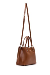 کیف زنانه قهوه‌ای بلند کلاسیک دری مد