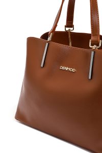 کیف زنانه قهوه‌ای بلند کلاسیک دری مد