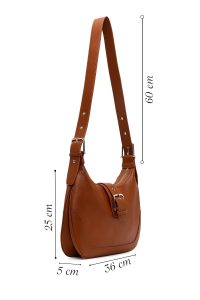 کیف زنانه قهوه‌ای دری مد