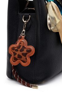 کیف زنانه مشکی بلند بنددار با اکسسوری دری مد