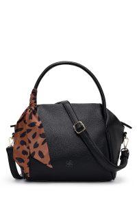 کیف زنانه مشکی بلند بنددار دری مد