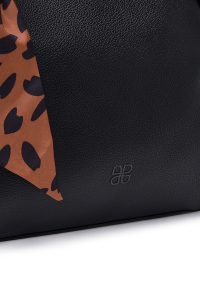 کیف زنانه مشکی بلند بنددار دری مد