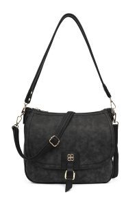 کیف زنانه مشکی بلند بنددار دری مد