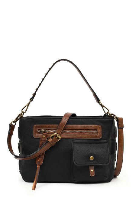 کیف زنانه مشکی بلند بنددار دری مد