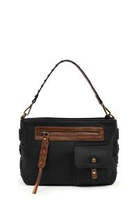 کیف زنانه مشکی بلند بنددار دری مد