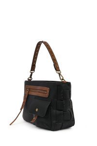 کیف زنانه مشکی بلند بنددار دری مد