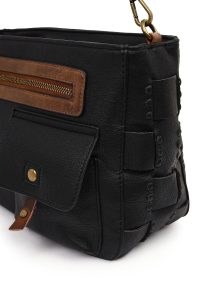 کیف زنانه مشکی بلند بنددار دری مد