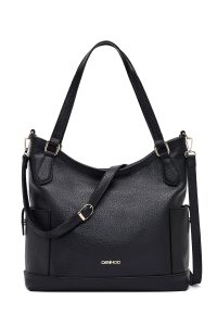 کیف زنانه مشکی بلند بنددار دری مد