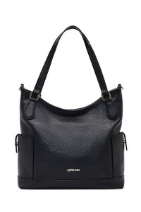 کیف زنانه مشکی بلند بنددار دری مد