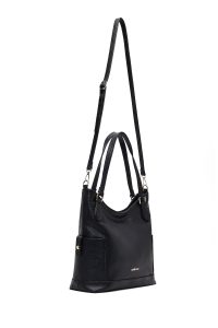 کیف زنانه مشکی بلند بنددار دری مد