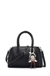 کیف زنانه مشکی بلند بنددار مینی دری مد