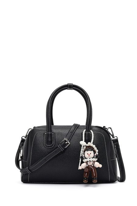 کیف زنانه مشکی بلند بنددار مینی دری مد