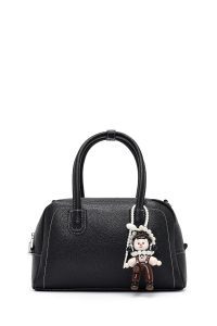 کیف زنانه مشکی بلند بنددار مینی دری مد