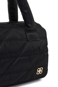 کیف زنانه مشکی بلند بنددار پارچه‌ای دری مد