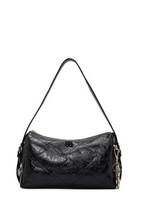 کیف زنانه مشکی بلند بنددار چارمی دری مد