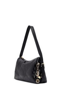 کیف زنانه مشکی بلند بنددار چارمی دری مد