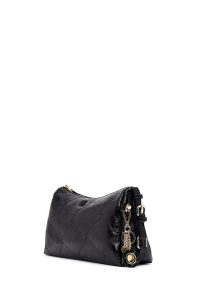 کیف زنانه مشکی بلند بنددار چارمی دری مد