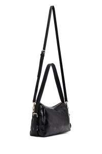 کیف زنانه مشکی بلند بنددار چارمی دری مد