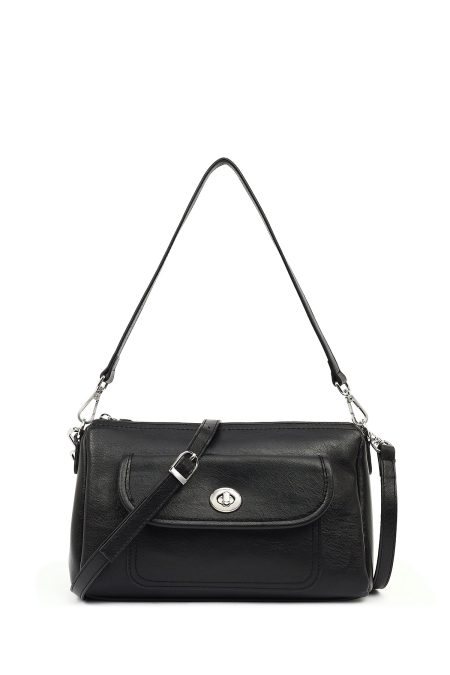 کیف زنانه مشکی بلند دری مد