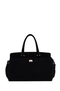 کیف زنانه مشکی بلند سوئیت با اکسسوری دری مد