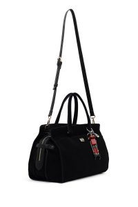 کیف زنانه مشکی بلند سوئیت با اکسسوری دری مد