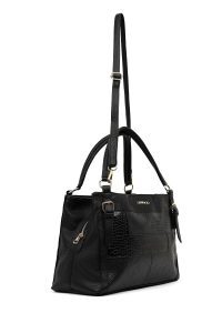 کیف زنانه مشکی بلند طرح‌دار دری مد