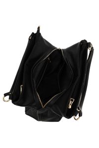 کیف زنانه مشکی بلند طرح‌دار دری مد