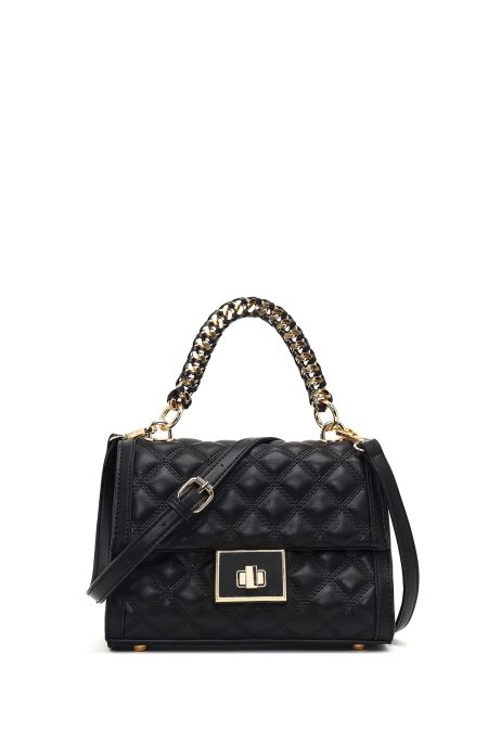 کیف زنانه مشکی بلند لحافی دری مد