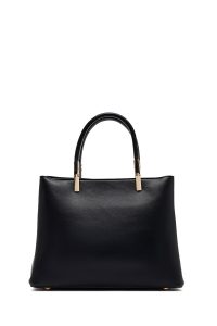 کیف زنانه مشکی بلند چاپی دری مد