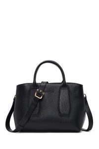 کیف زنانه مشکی بلند چرمی دری مد