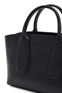 کیف زنانه مشکی بلند چرمی دری مد