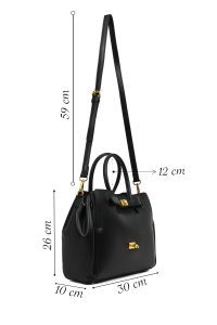 کیف زنانه مشکی بلند کلاسیک دری مد