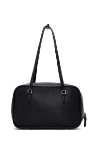 کیف زنانه مشکی بنددار با اکسسوری دری مد