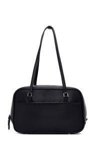 کیف زنانه مشکی بنددار با اکسسوری دری مد