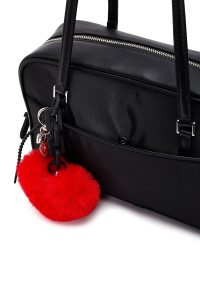 کیف زنانه مشکی بنددار با اکسسوری دری مد