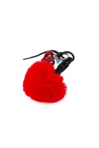 کیف زنانه مشکی بنددار با اکسسوری دری مد