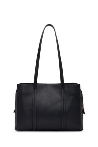 کیف زنانه مشکی بنددار با اکسسوری دری مد