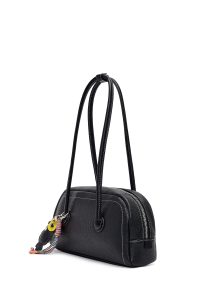 کیف زنانه مشکی بنددار با اکسسوری دری مد