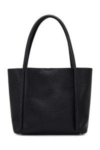 کیف زنانه مشکی طرح‌دار بنددار دری مد