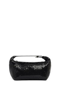 کیف زنانه مشکی مینی پولک‌دار دری مد