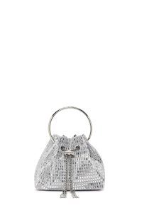 کیف زنانه نقره‌ای سنگی مینی مراسم دری مد