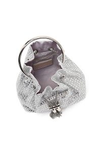 کیف زنانه نقره‌ای سنگی مینی مراسم دری مد
