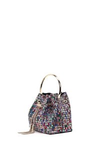 کیف زنانه چند رنگ سنگی مینی مراسم دری مد
