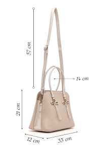 کیف زنانه کرم بلند کلاسیک دری مد