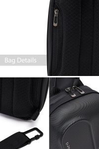 کیف کراس بادی بدون‌‌جنسیت D-Pack مشکی مینی کتان دری مد