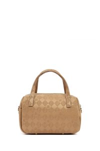 کیف کراس بادی زنانه بژ بلند طرح‌دار دری مد